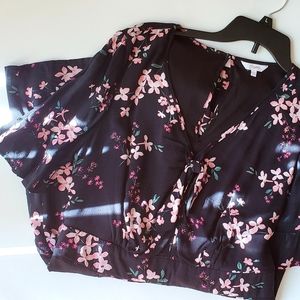 BLACK FLORAL ROMPER